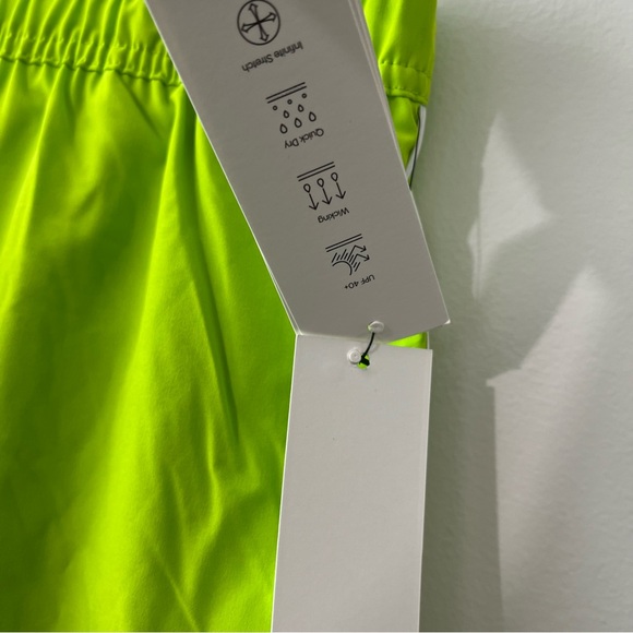 Calvin Klein Men’s Swimwear NWT Neon Green UPF 40 Lined Trunk Shorts - Picture 6 of 11